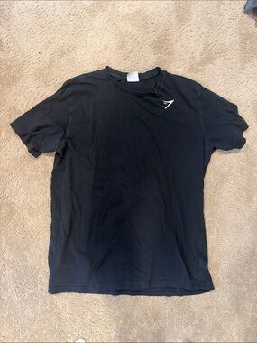 Gymshark Black Short Sleeve Logo Tee